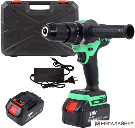 Ударная дрель-шуруповерт Zitrek Green Impact 18V 063-4045 (с 2-мя АКБ, кейс) купить в Минске с доставкой