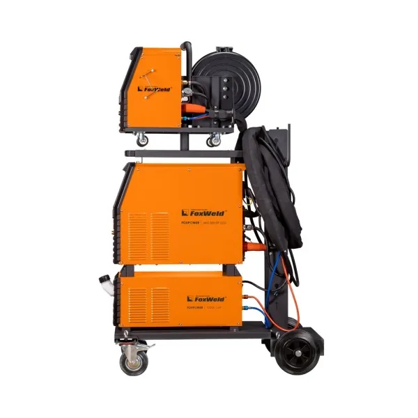 Сварочный полуавтомат FOXPOWER MIG 500 DP LCD с БЖО и тележкой FoxWeld 1507