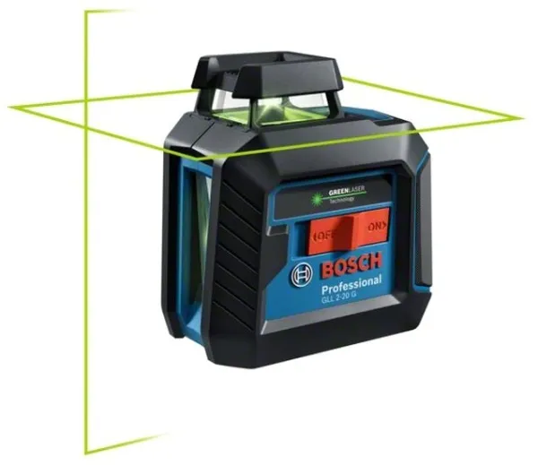 Купить Лазерный нивелир Bosch GLL 2-20 G Professional 0601065001 (сумка, штатив, 4xAA) в Минске с доставкой