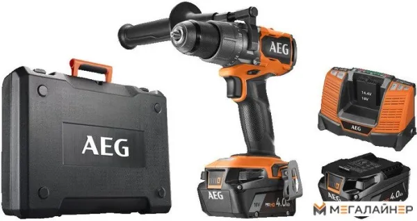 Дрель-шуруповерт ударная аккумуляторная AEG BSB18C3BL-402C купить в Минске с доставкой