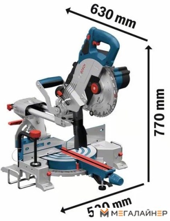 Торцовочная пила Bosch GCM 18V-216 BiTurbo Professional 0601B41000 (без АКБ) купить в Минске с доставкой