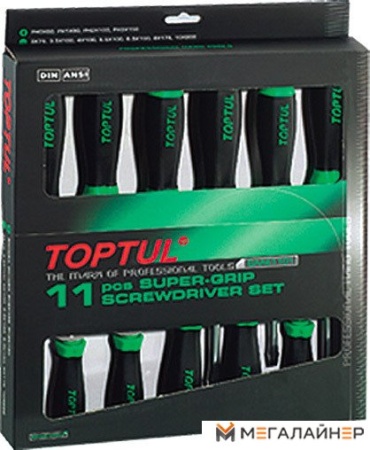 Набор отверток Toptul GAAE1101 11 предметов купить в Минске с доставкой