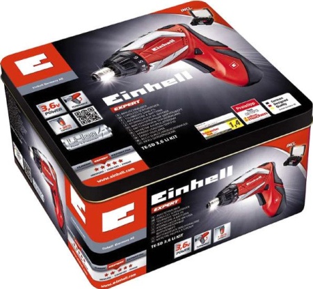 Отвертка аккумуляторная Einhell TE-SD 3,6 Li Kit купить в Минске с доставкой