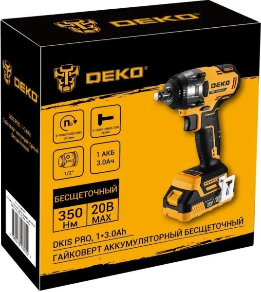Гайковерт Deko DKIS PRO 086-1011 (с 1-им АКБ) купить в Минске с доставкой