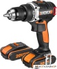 Дрель-шуруповерт Worx BL WX175 (с 2-мя АКБ, кейс) купить в Минске с доставкой