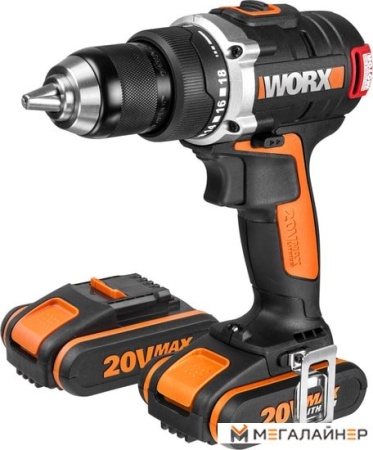 Дрель-шуруповерт Worx BL WX175 (с 2-мя АКБ, кейс) купить в Минске с доставкой