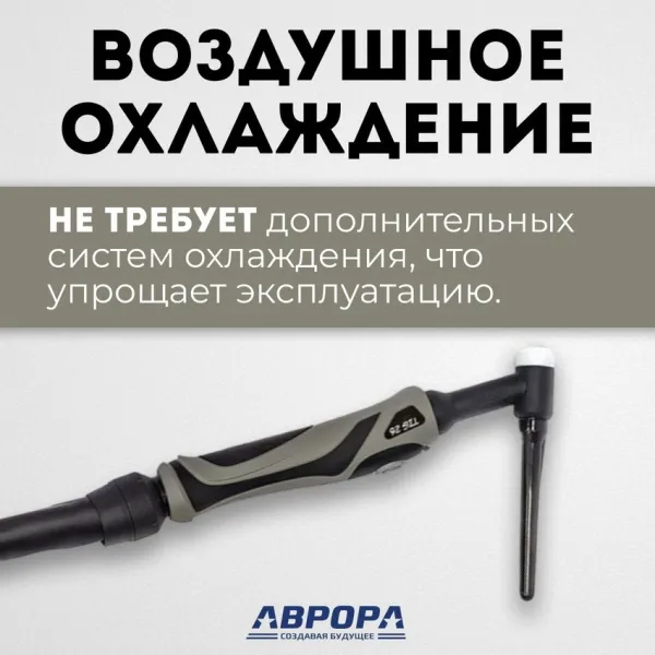 Горелка TIG 26 180A(35%) M12x1, 4m (без управляющих разъемов)