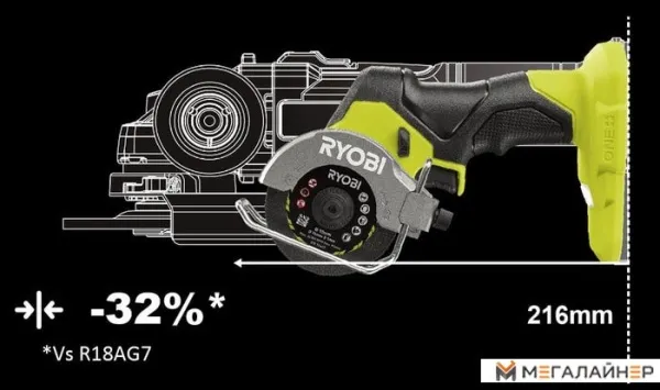 Дисковая (циркулярная) пила Ryobi RCT18C-0 5133004953 (без АКБ) купить в Минске с доставкой