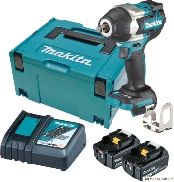 Гайковерт Makita DTW700RTJ (с 2-мя АКБ, кейс) купить в Минске с доставкой