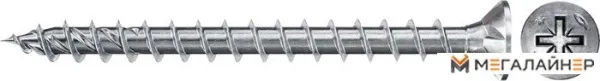 Шуруп Fischer PowerFast FPF II CZF 5.0 x 60 BC 200 670405 (200 шт) купить в Минске с доставкой
