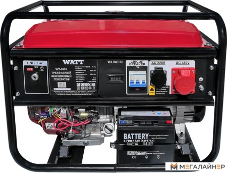 Купить Бензиновый генератор WATT WT-6503 в Минске с доставкой по РБ