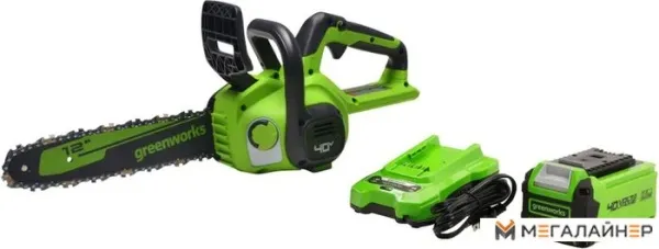 Аккумуляторная пила Greenworks G40CS30IIK4 2007807UB (с 1-им АКБ 4 Ач) купить в Минске с доставкой