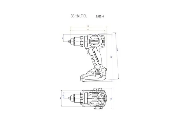 Ударная дрель Metabo SB 18 LT BL 602316550 (с 2мя АКБ) купить в Минске с доставкой
