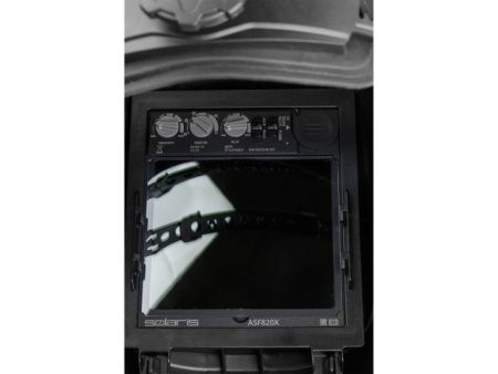 Маска сварочная  с самозатемняющимся светофильтром Solaris ASF820X  (серый металлик)
