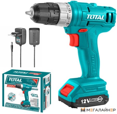 Дрель-шуруповерт Total TDLI1211 (с 1-им АКБ) купить в Минске с доставкой