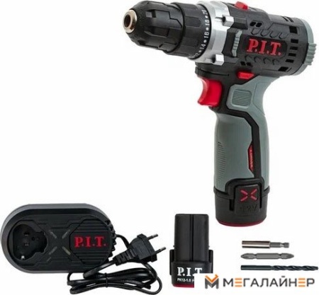 Дрель-шуруповерт P.I.T. PBM12K-10A/2 (с 2-мя АКБ, кейс) купить в Минске с доставкой