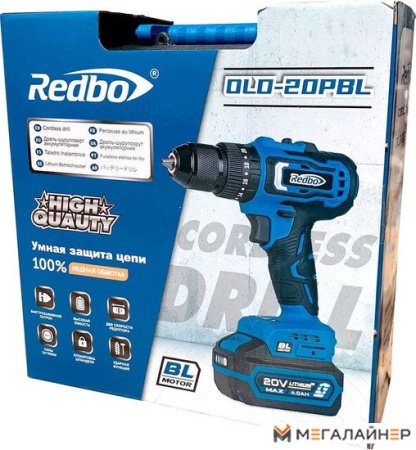 Дрель-шуруповерт Redbo OLD-20PBL (с 1-им АКБ, кейс) купить в Минске с доставкой