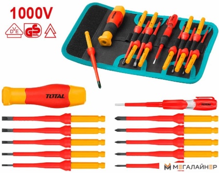 Набор отверток Total THKISD1201 (12 предметов) купить в Минске с доставкой
