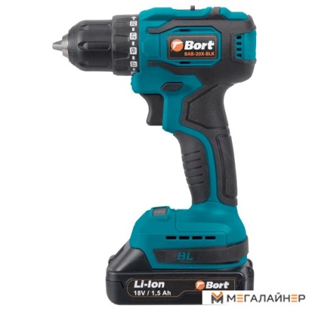 Дрель-шуруповерт Bort BAB-20X-BLK (с 2-мя АКБ, кейс) купить в Минске с доставкой