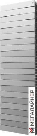 Биметаллический радиатор Royal Thermo Pianoforte Tower 500 Silver Satin (22 секции)