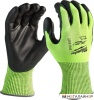 Перчатки хозяйственные Milwaukee Hi-Vis Cut level 4/D 8/M 4932479927
