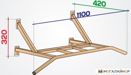 Турник Spektr Sport Классик 1 (белый)