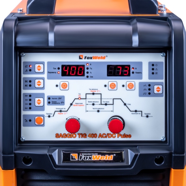 Сварочный аппарат аргонодуговой сварки FOXWELD SAGGIO TIG 400 AC/DC PULSE