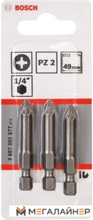 Набор бит Bosch 2607001577 (3 предмета) купить в Минске с доставкой