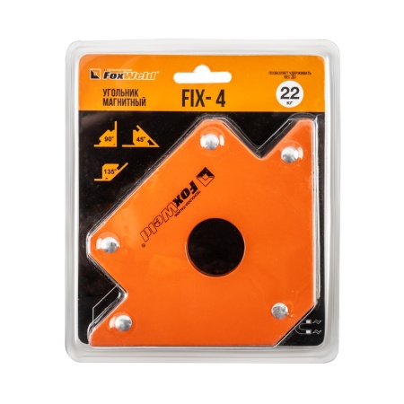 Угольник магнитный FoxWeld FIX-4 (45/90/135град, до 22кг)
