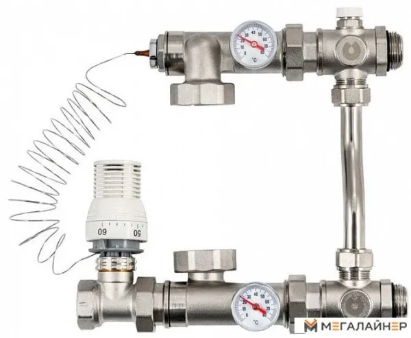 Запорная арматура Unipump Насосно-смесительный узел с термостат. стабилизацией MIX LOOP 89 купить в Минске с доставкой