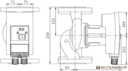 Насос Wilo Yonos MAXO 40/0,5-12 купить в Минске с доставкой