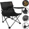 Кресло кемпинговое складное с подлокотниками КАРП F1R черный