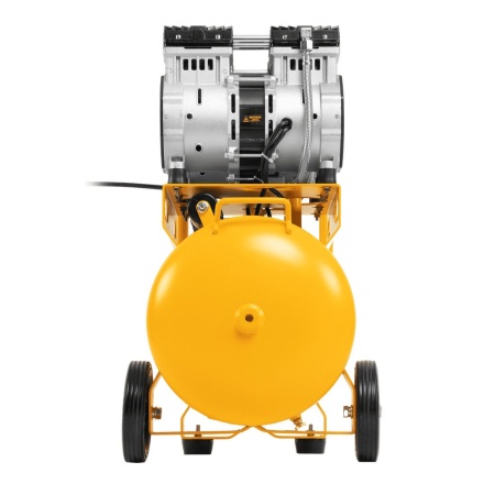 Компрессор безмасляный, малошумный DENZEL DLS 2200/50, 2200 Вт, 2x1100, 50 л, 380 л/мин