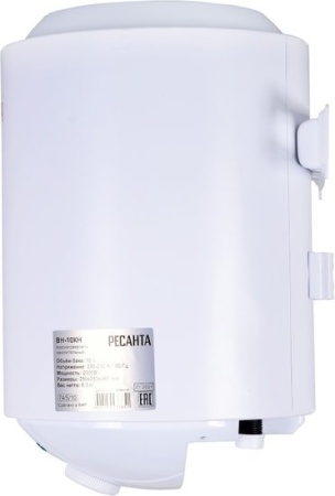 Накопительный электрический водонагреватель Ресанта ВН-10КН купить в Минске с доставкой