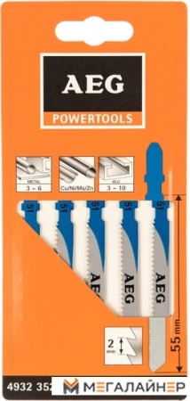 Пильное полотно AEG Powertools T118B 4932352151 (5 шт) купить в Минске с доставкой