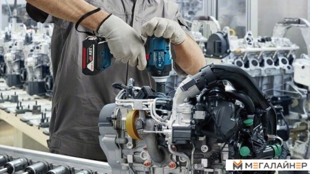 Гайковерт Bosch GDS 18V-400 Professional 06019K0020 (с 2-мя АКБ, кейс) купить в Минске с доставкой