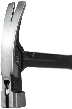 Молоток Berger Гвоздодер цельнокованый 450г BG1527 (магнит, 2-компонентная рукоятка) купить в Минске с доставкой