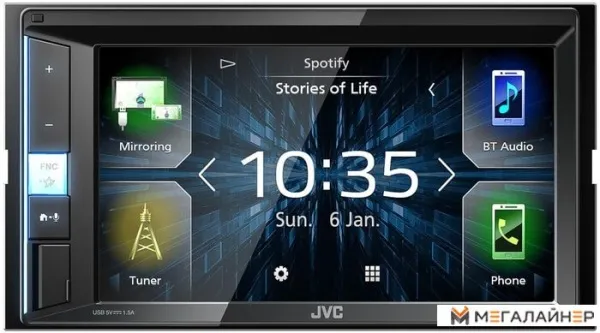 USB-магнитола JVC KW-M450BT