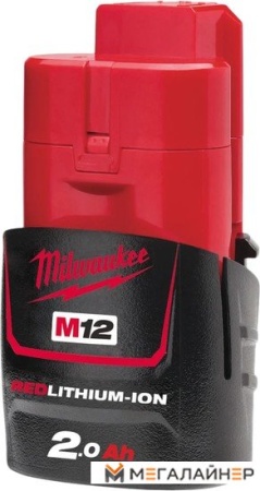 Аккумулятор Milwaukee M12 M12B2 4932430064 (12В/2 Ач) купить в Минске с доставкой