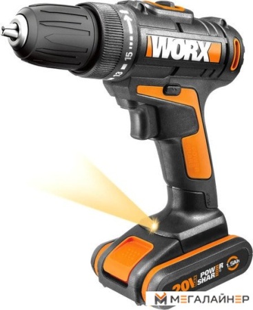 Дрель-шуруповерт Worx WX101.1 (с 2-мя АКБ, кейс) купить в Минске с доставкой