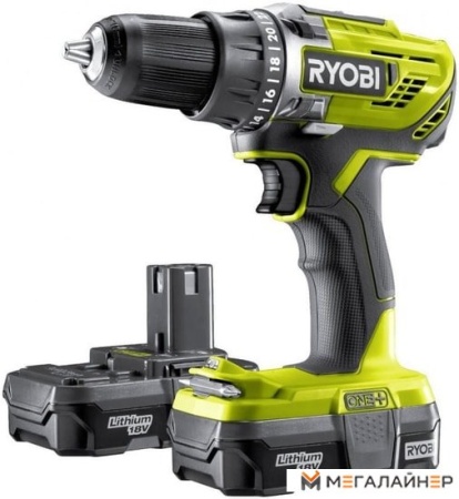 Дрель-шуруповерт Ryobi R18DD2-213S 5133004374 (с 2-мя АКБ) купить в Минске с доставкой