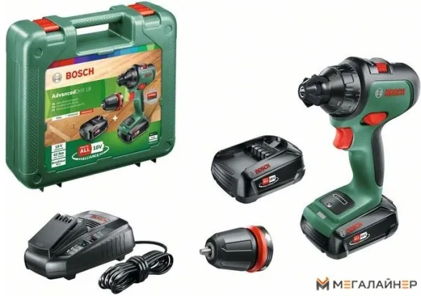Дрель-шуруповерт Bosch AdvancedDrill 18 06039B5006 (с 2-мя АКБ, кейс) купить в Минске с доставкой