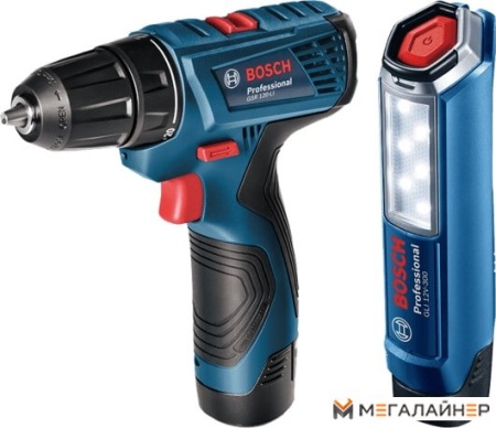 Дрель-шуруповерт Bosch GSR 120-LI Professional 06019G8004 (с 2-мя АКБ, кейс) купить в Минске с доставкой