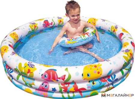Надувной бассейн Intex Fishbowl 132x28 (59469)