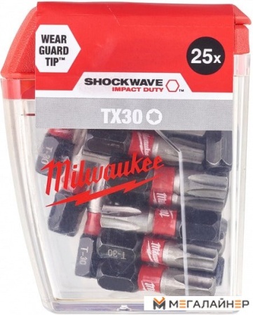 Набор бит Milwaukee 4932430886 (25 предметов) купить в Минске с доставкой