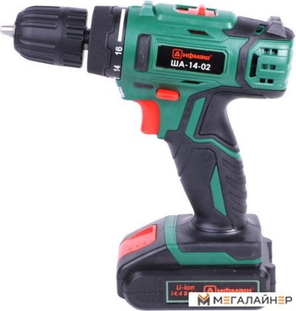 Дрель-шуруповерт Дифмаш ША-14-02 01022314 (с 2-мя АКБ, кейс) купить в Минске с доставкой