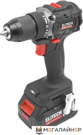 Дрель-шуруповерт ELITECH HD Professional CD 20SL2 E2201.040.02 (с 2-мя АКБ 4 Ач, кейс) купить в Минске с доставкой