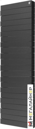 Биметаллический радиатор Royal Thermo Pianoforte Tower 500 Noir Sable (18 секций)