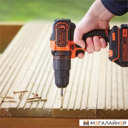 Дрель-шуруповерт Black & Decker BDCHD18KB купить в Минске с доставкой
