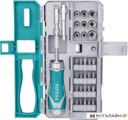 Отвертка с набором Total TACSD30336 купить в Минске с доставкой
